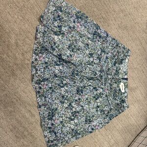 Zadig & Voltaire Floral Skater Skirt - Blue and Pink